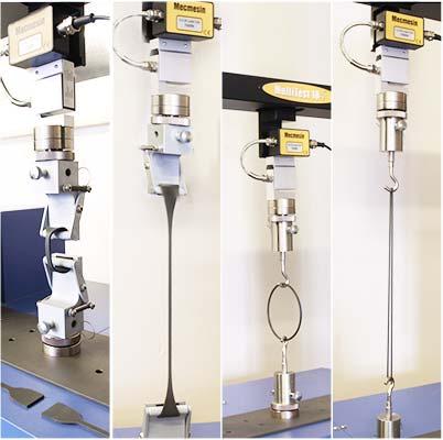 Tension materials tests montage grips