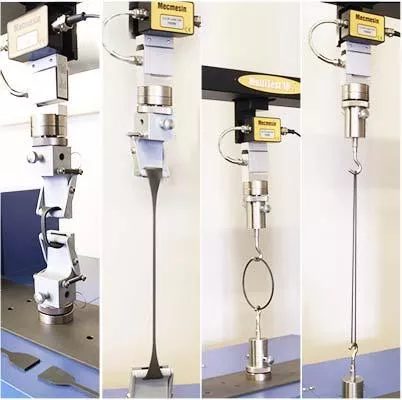 Tension materials tests montage grips